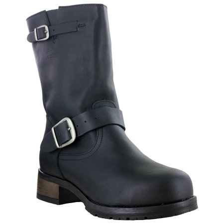 MELLOW WALK SAFETY Size 8.5 Womens Engineer Boot Steel Work Boot 412109BLK085